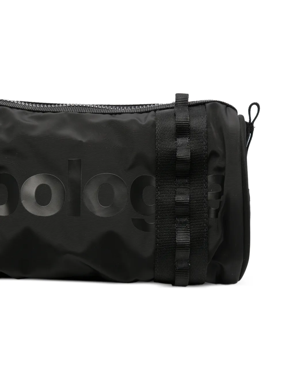 Topologie Cilindervormige clutch met logo-print Zwart