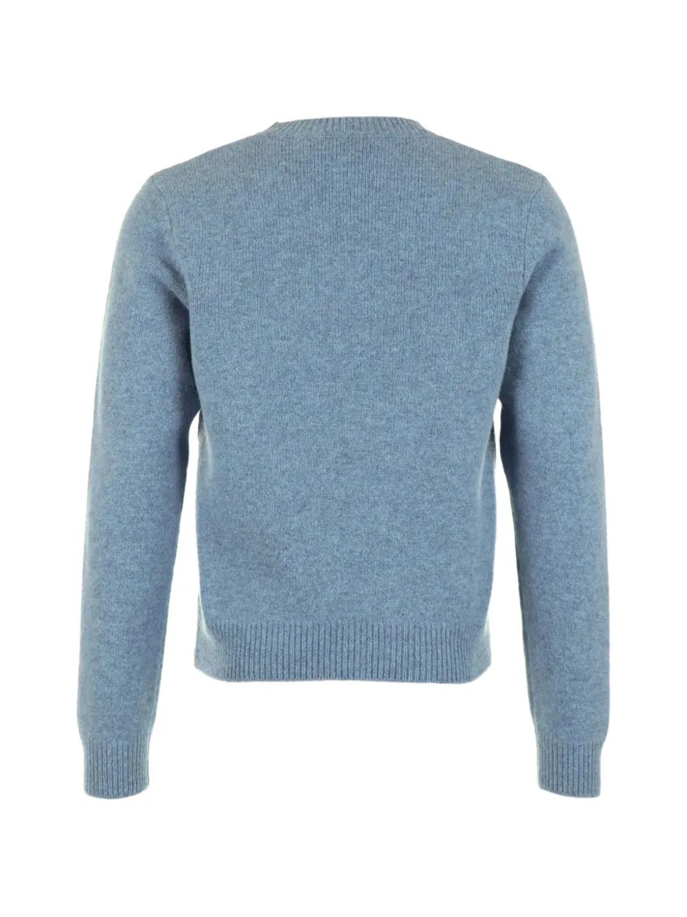 A.P.C. logo-knit crew-neck sweater - Bleu A.P.C. logo-knit crew-neck sweater - Bleu