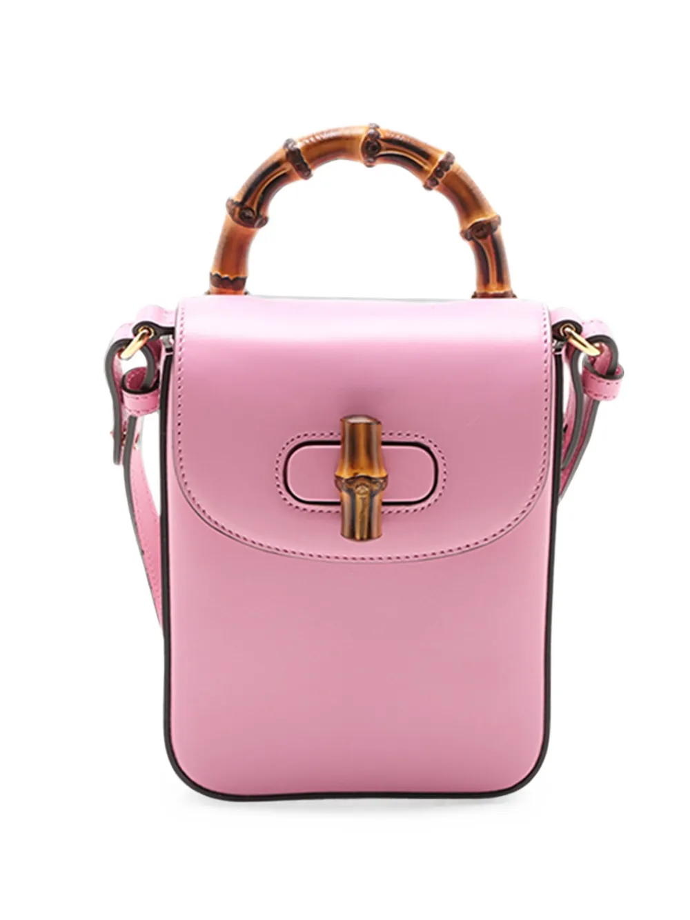Gucci Pre-Owned 2000-2015 Mini Calfskin Bamboo Top Handle Bag satchel - Rosa