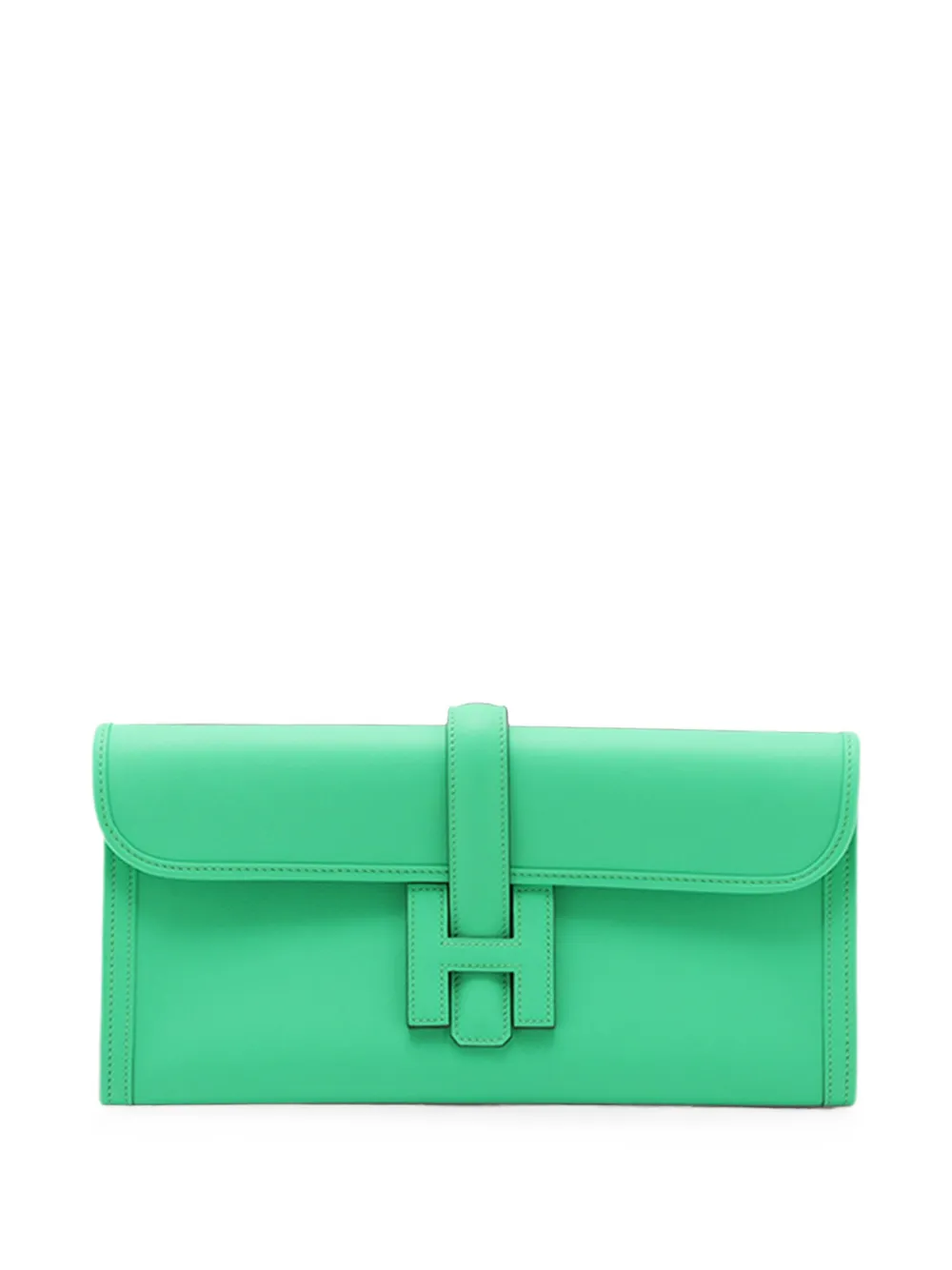 Hermès Pre-Owned 2023 Swift Jige Elan Clutch 29cm - Grün