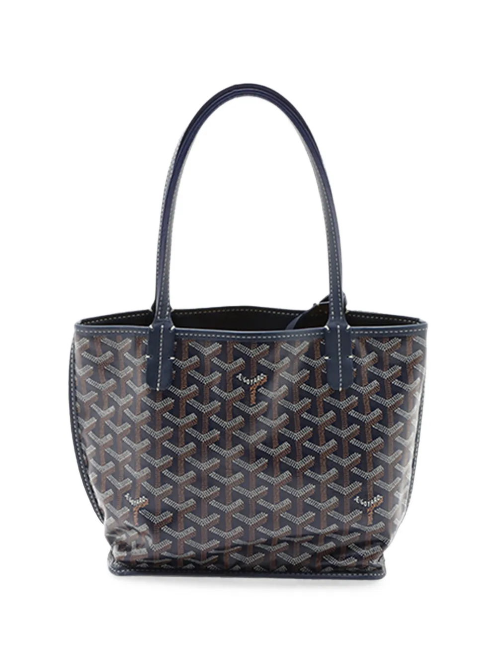 Goyard Pre-Owned 2000-2026 mini Goyardine Anjou Tote Bag - Blau