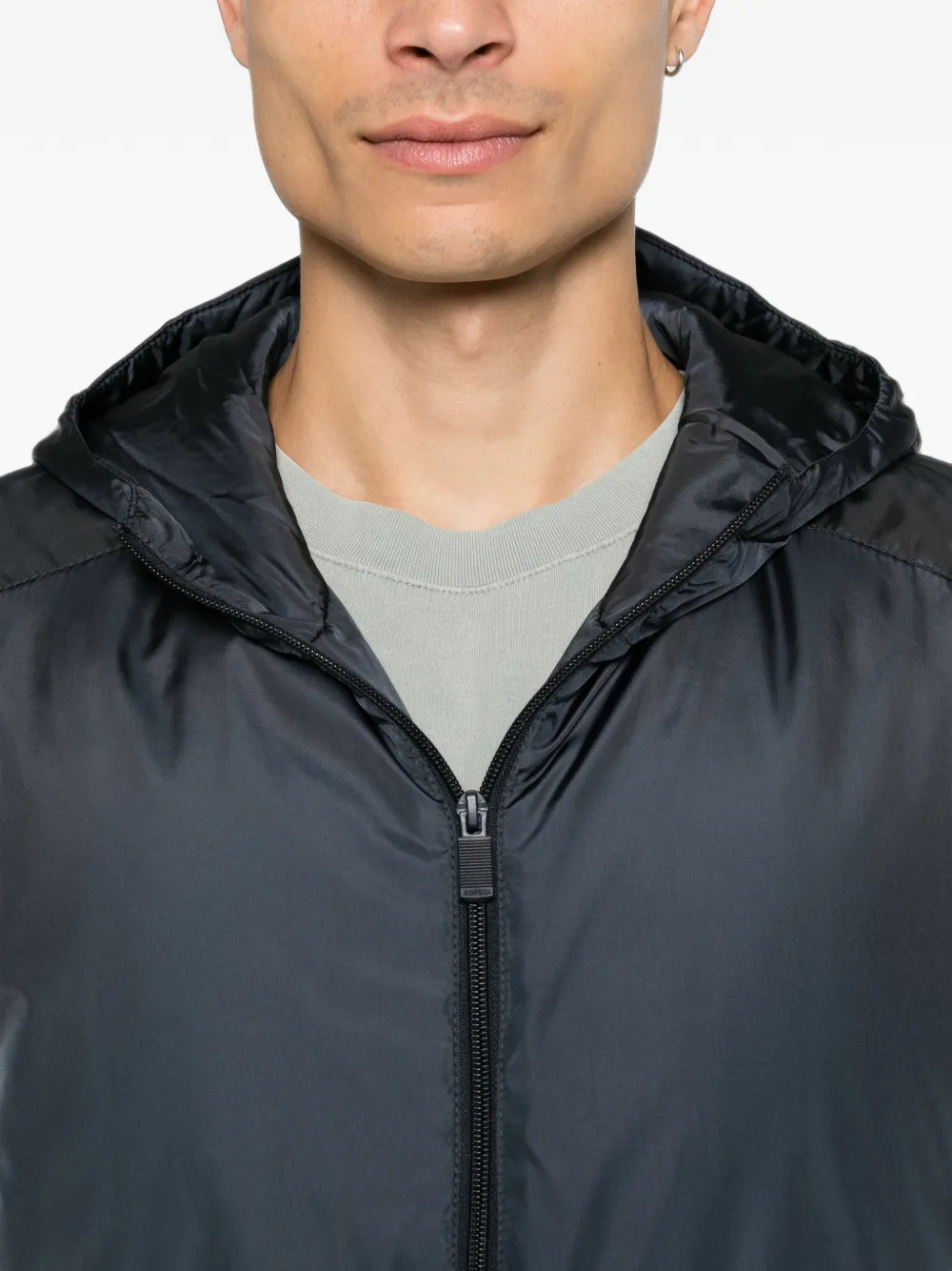 ASPESI Rob jack met capuchon en rits Blauw