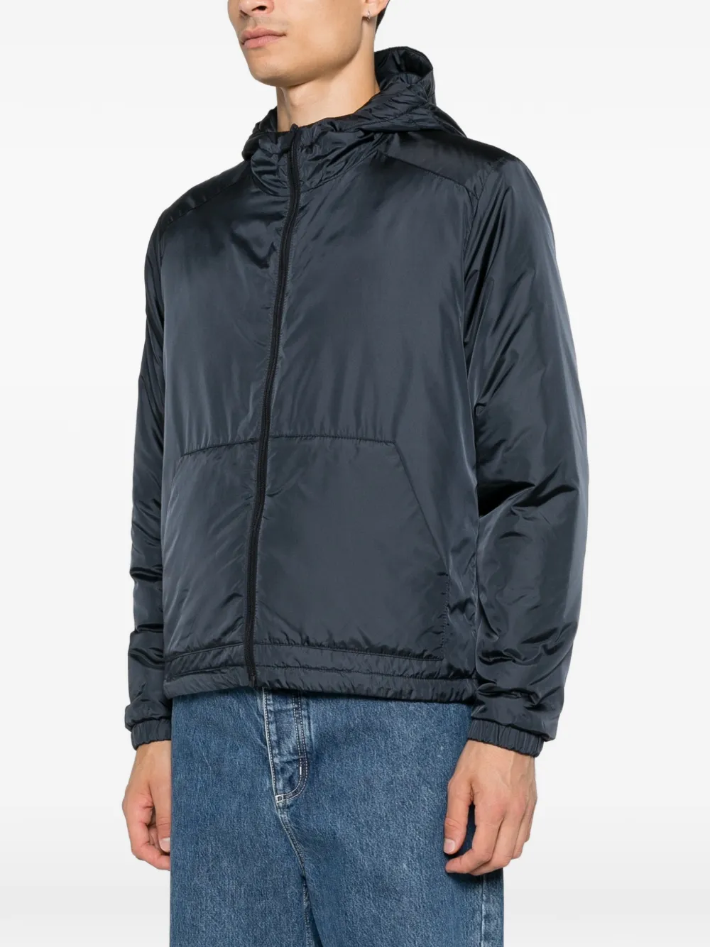 ASPESI Rob jack met capuchon en rits Blauw