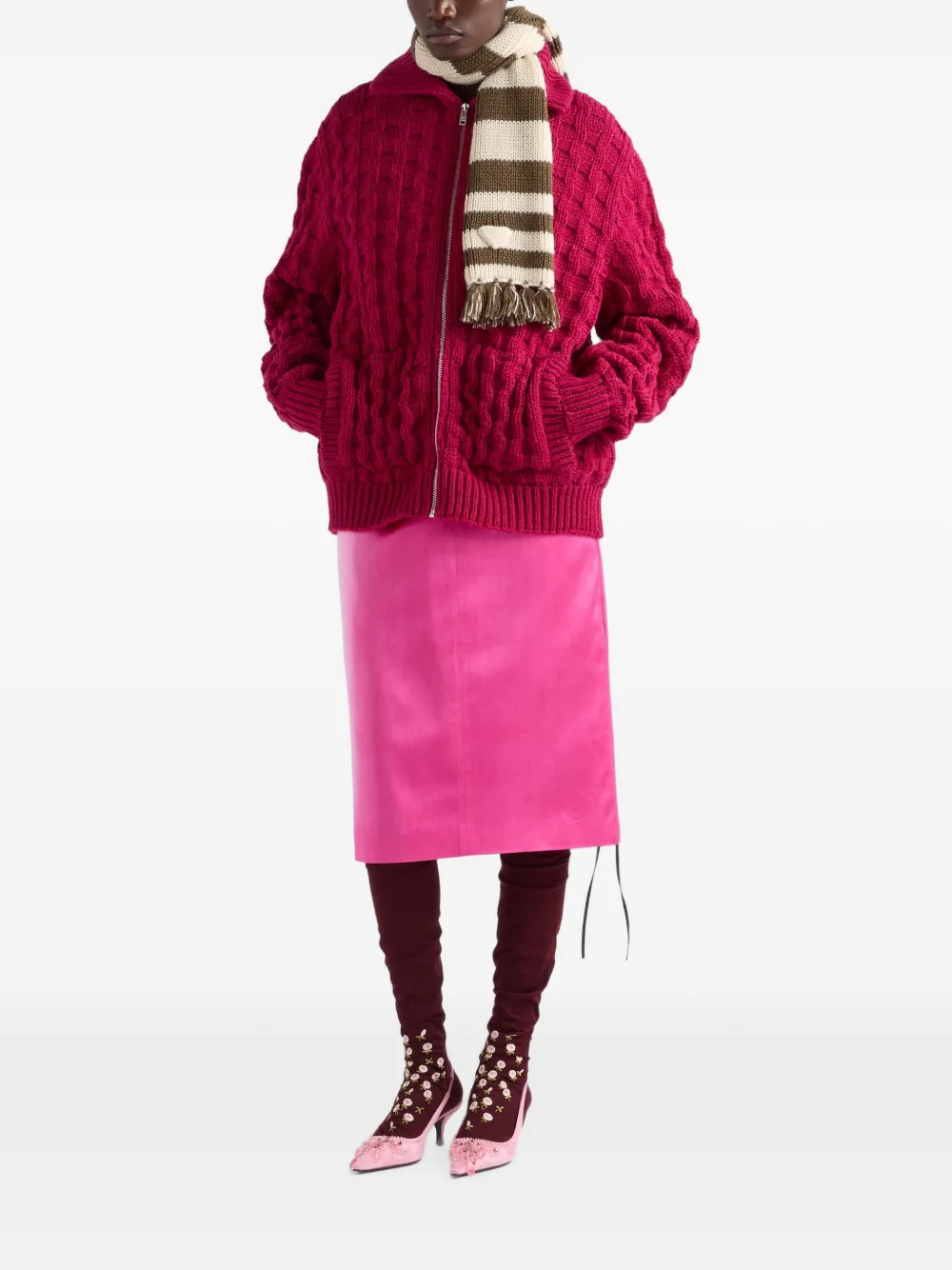 Prada Wollen vest Roze