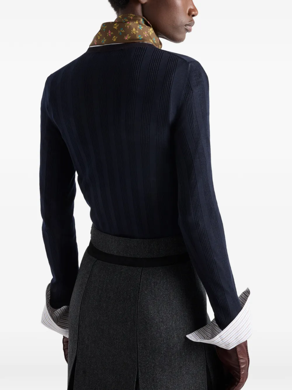 Prada Trui met ronde hals Blauw