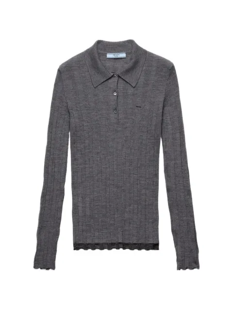 Prada wool polo sweater