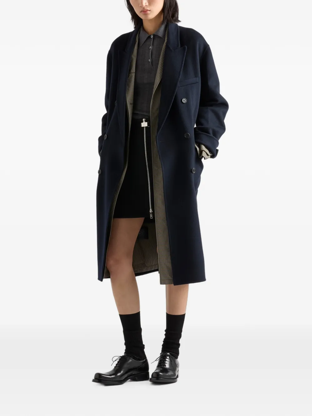 Prada Wollen polotrui Grijs