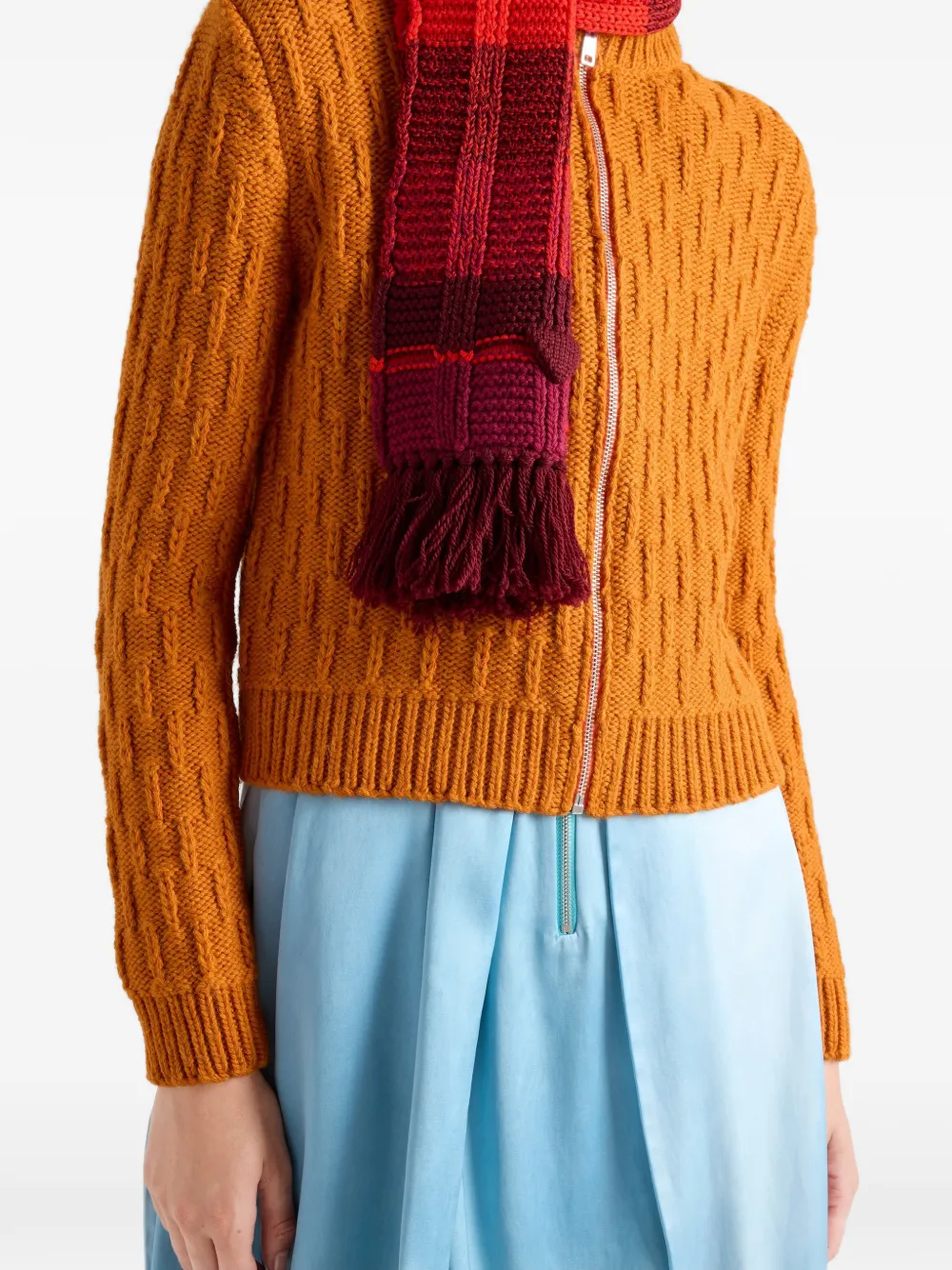 Prada Wollen en alpaca vest Oranje