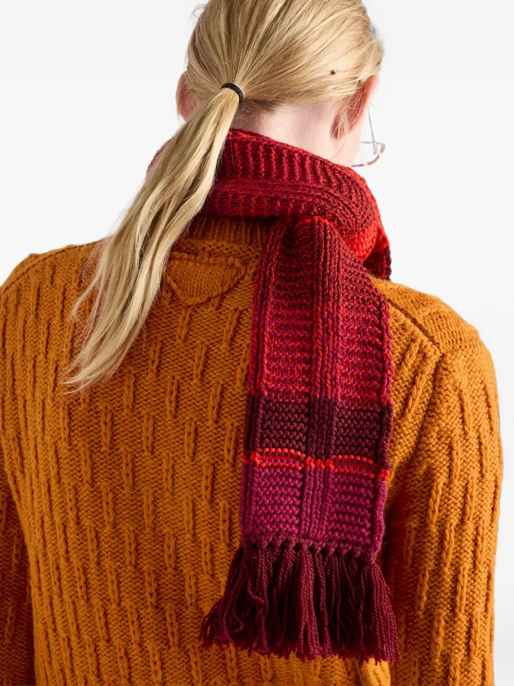 Prada Wollen en alpaca vest Oranje