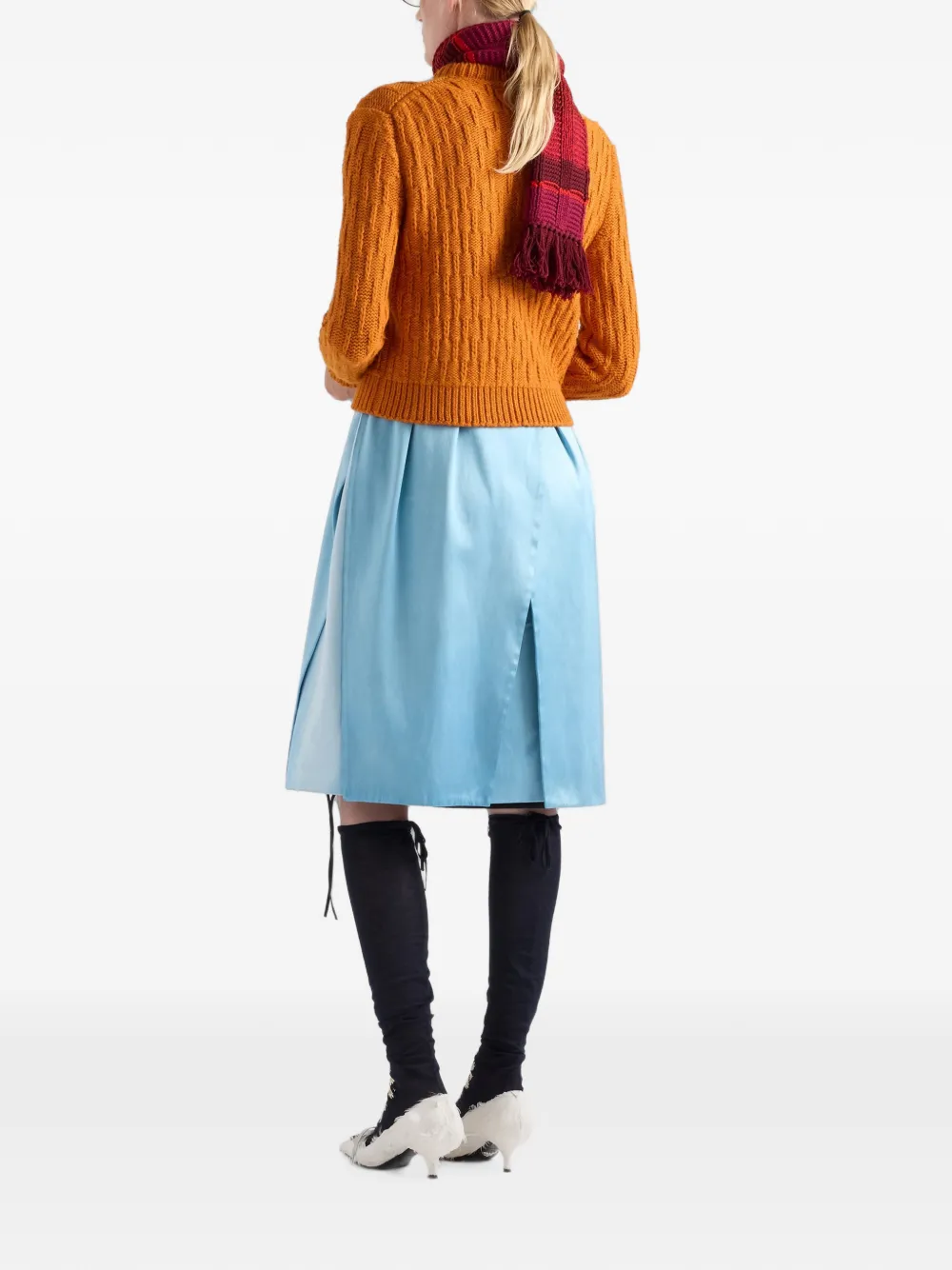 Prada Wollen en alpaca vest Oranje