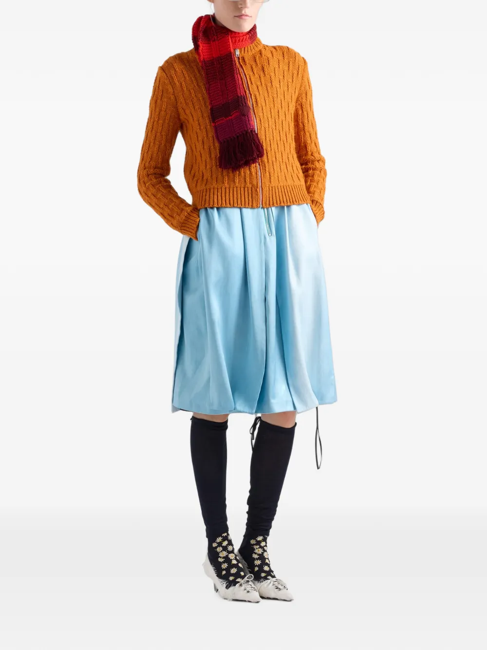 Prada Wollen en alpaca vest Oranje