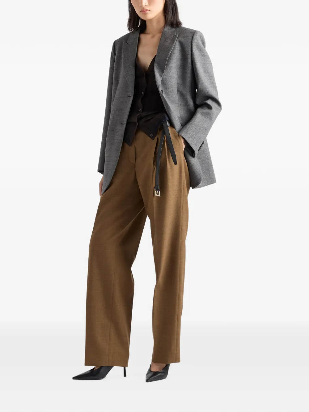 Prada Wollen vest Bruin