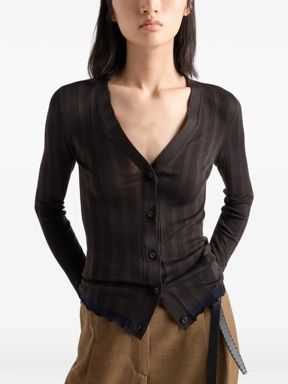 Prada Wollen vest Bruin
