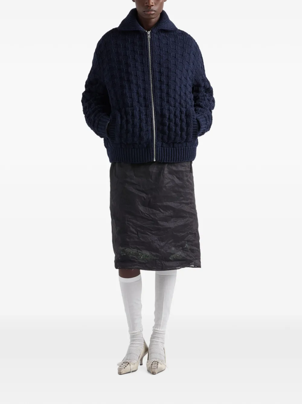 Prada Wollen vest Blauw