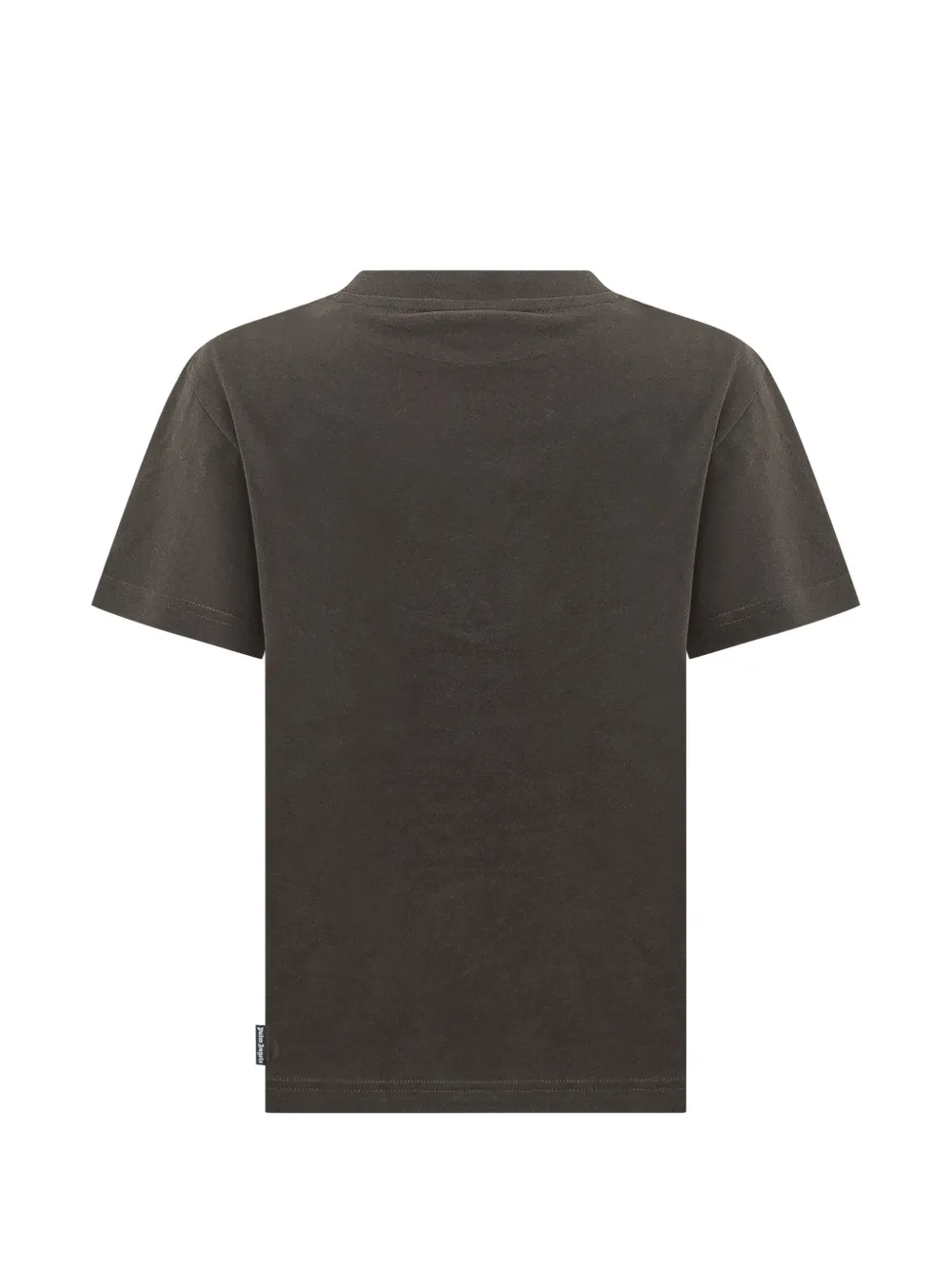 Palm Angels Kids Katoenen T-shirt met logoprint Grijs