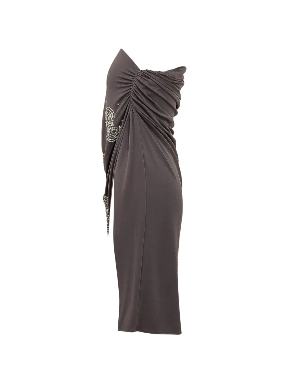 DES PHEMMES embellished ruched skirt Bruin