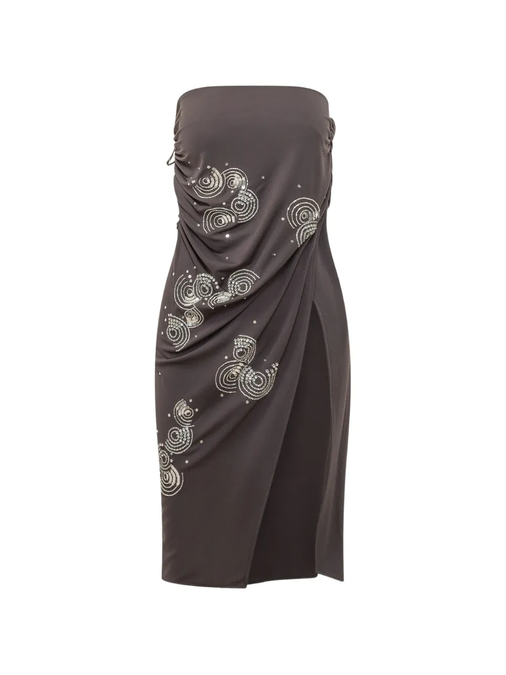 DES PHEMMES embellished ruched skirt Bruin