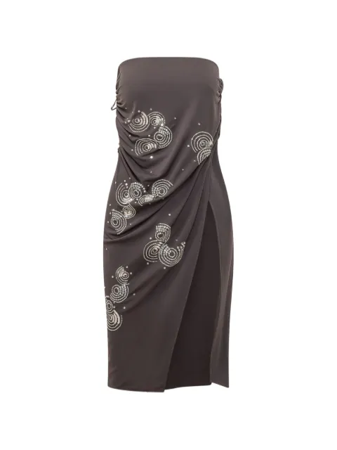 DES PHEMMES embellished ruched skirt