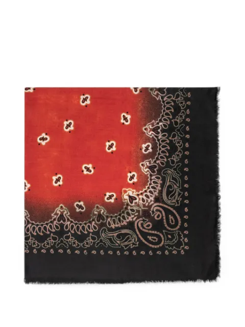 Destin Jil paisley-print wool scarf