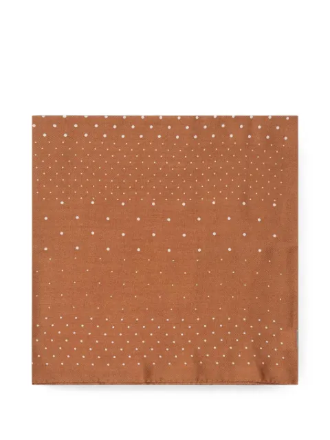 Destin Judy polka-dot wool scarf