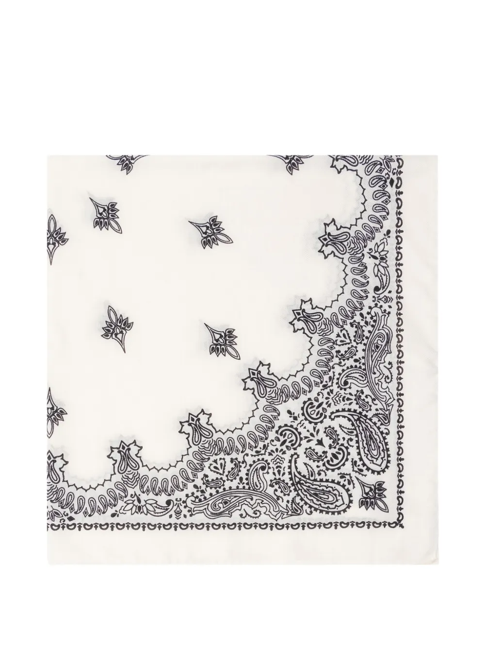 Destin Judy paisley-print bandana scarf - Bianco
