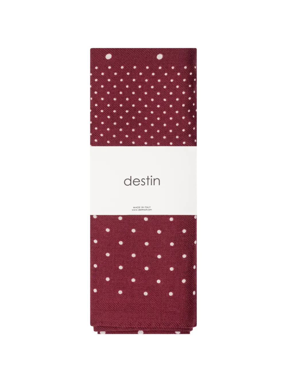 Destin Judy polka-dot scarf - Rosso