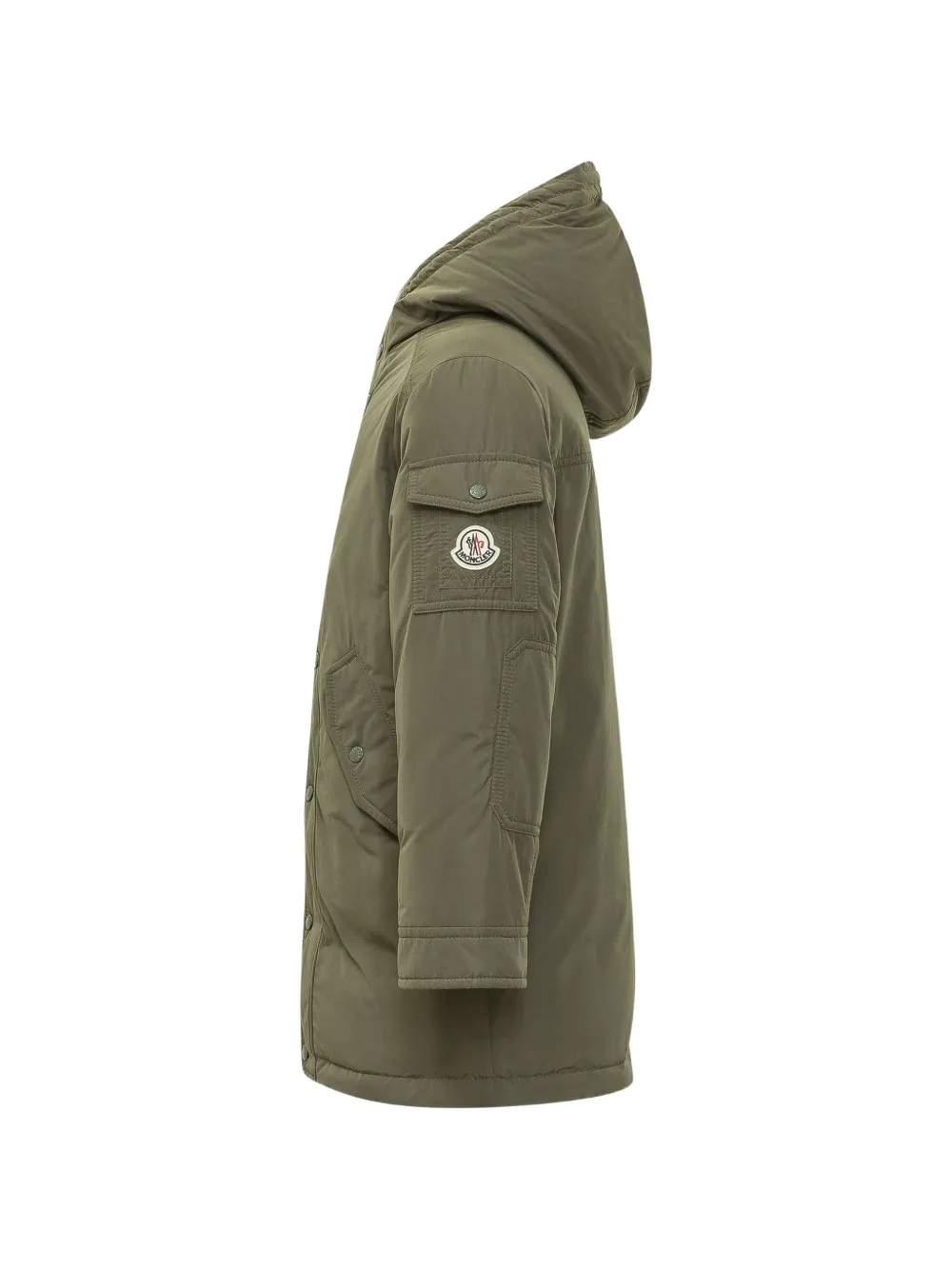 Moncler Enfant Nahan parka met capuchon Groen