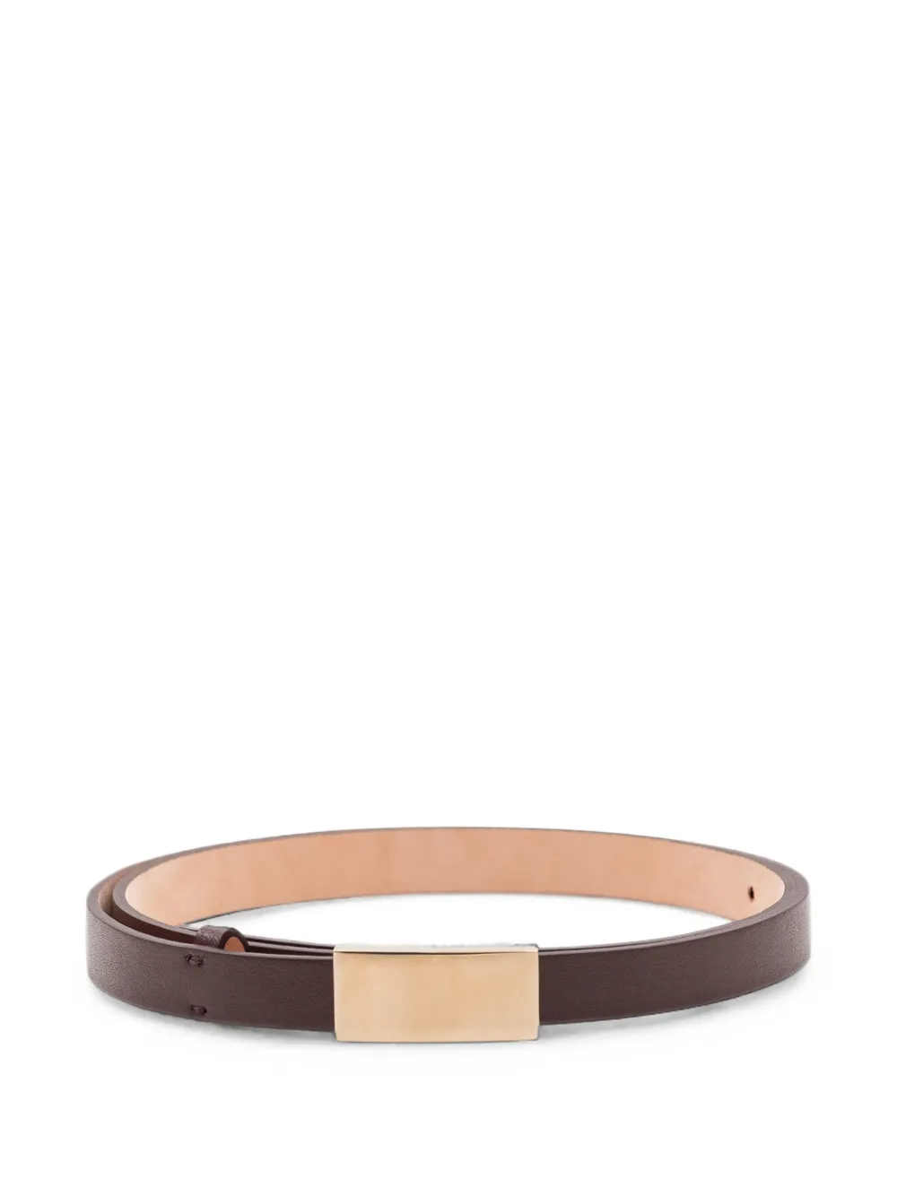Victoria Beckham Portofino mirror belt - Marrone