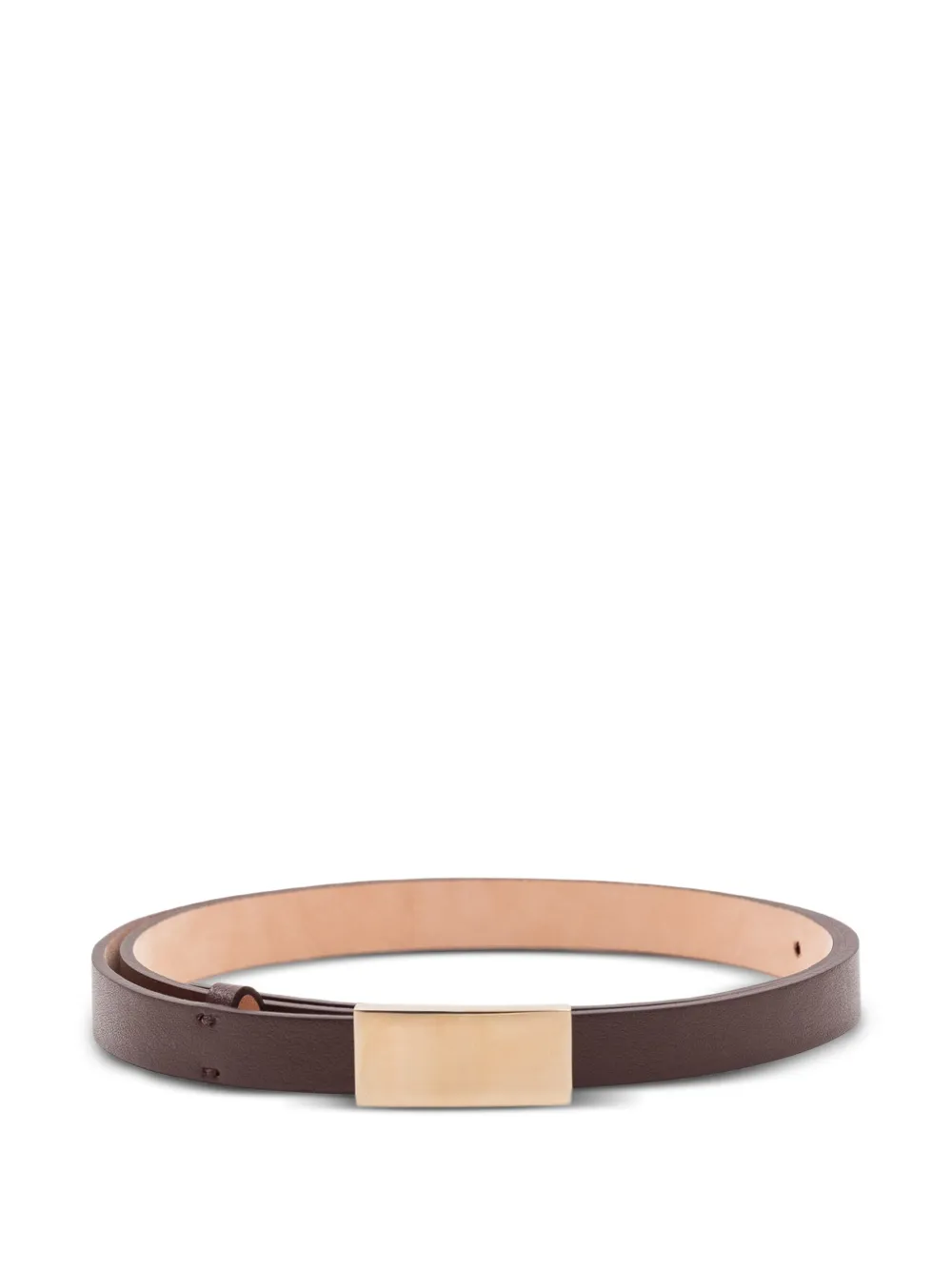 Victoria Beckham Portofino mirror belt - Marrone