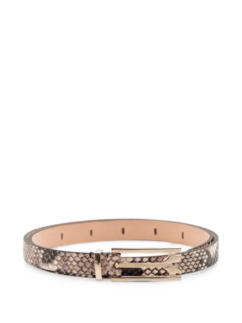 Victoria Beckham Dorian snake-print leather belt