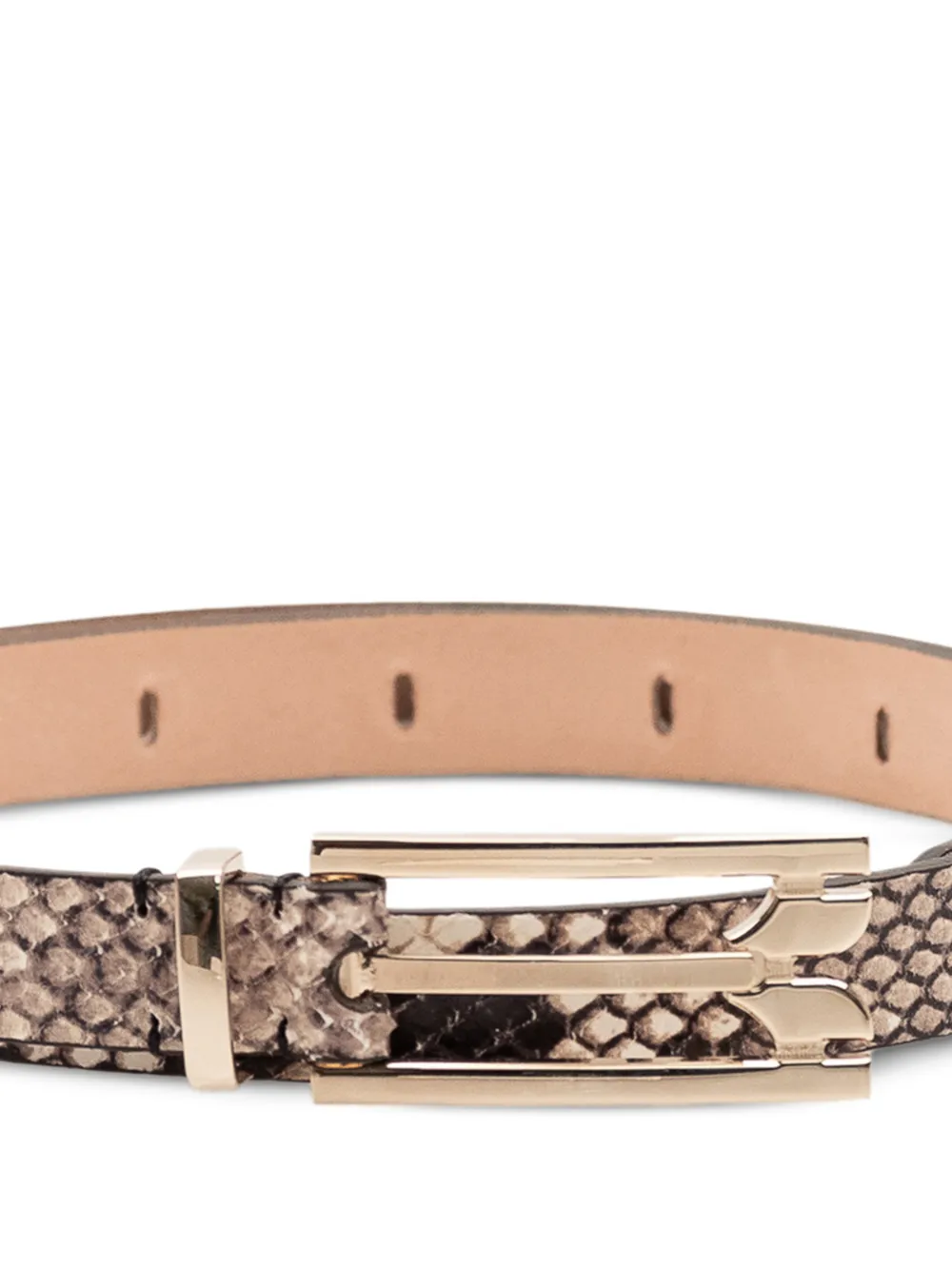 Victoria Beckham Dorian pin-buckle belt Bruin