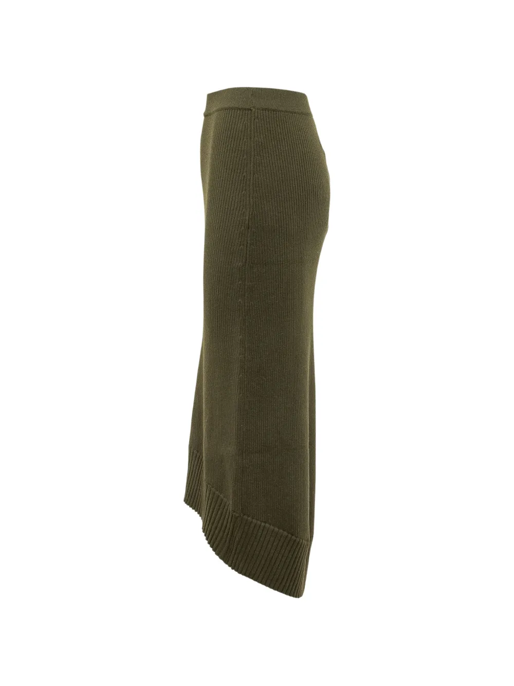 Victoria Beckham Ribgebreide rok Groen