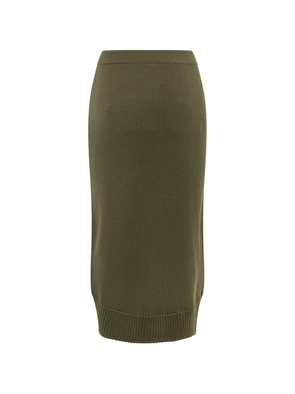 Victoria Beckham Ribgebreide rok Groen