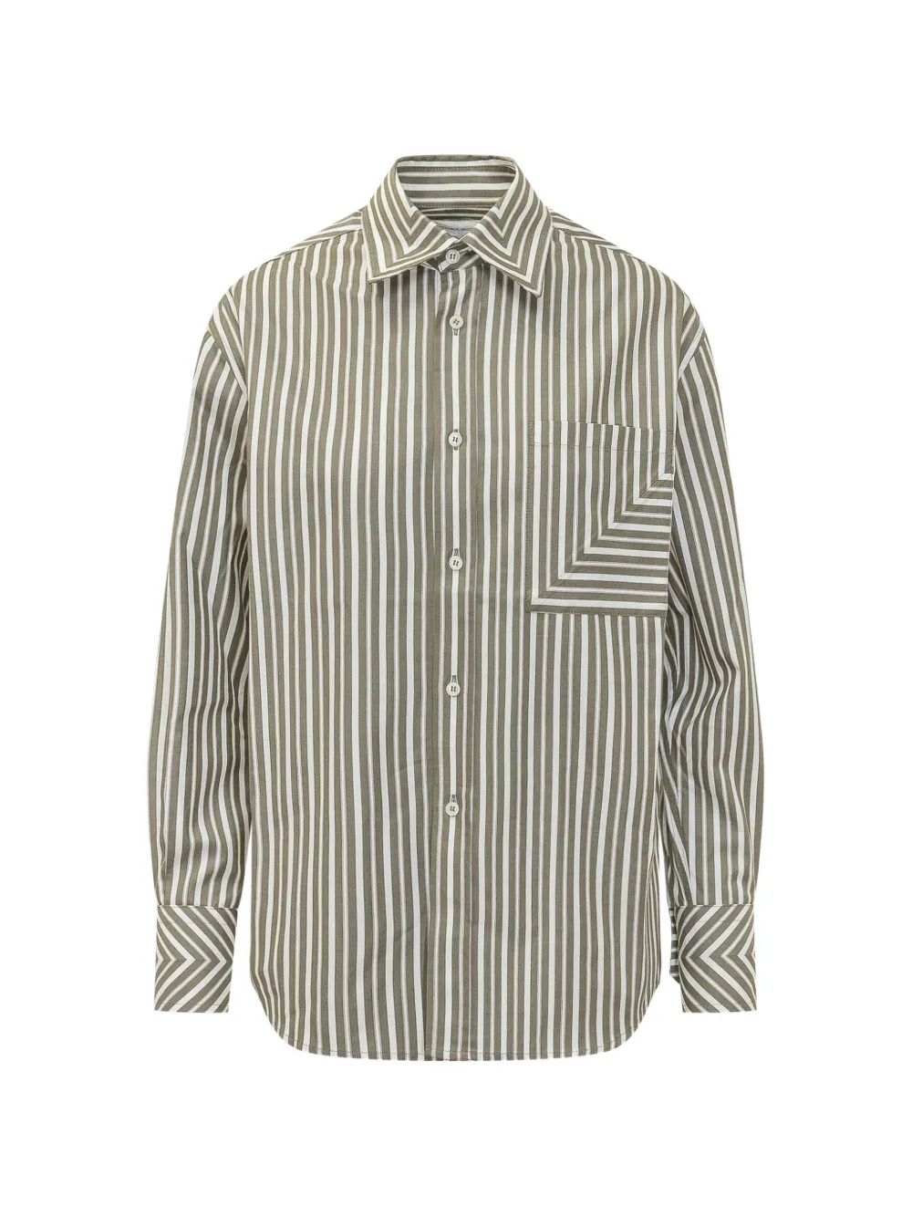 Victoria Beckham vertical-stripe cotton shirt