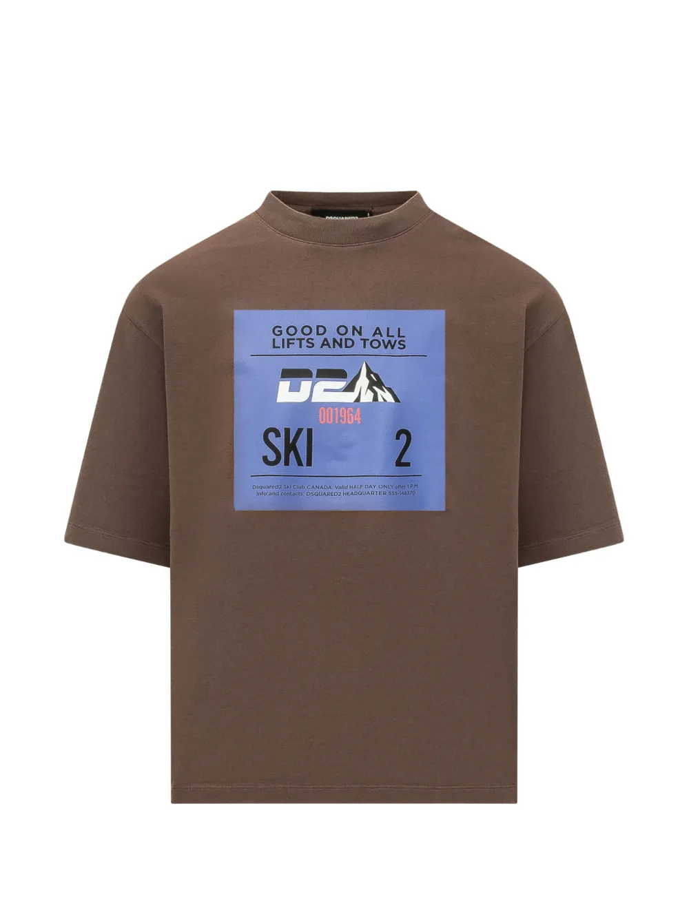 DSQUARED2 playera con estampado gráfico | marrón | Image 1