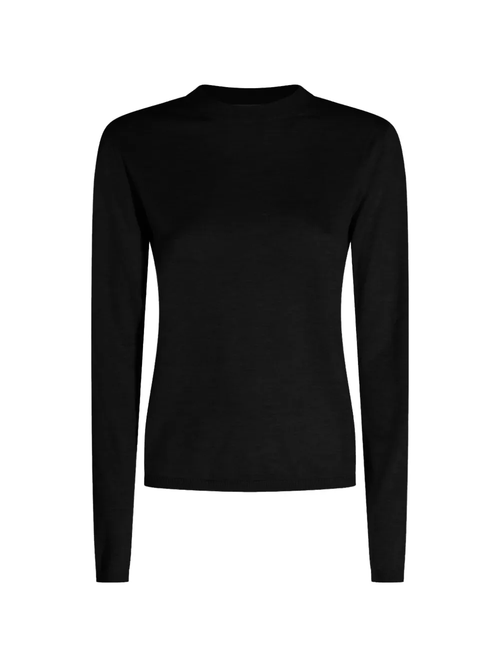 Max Mara crew-neck long-sleeve sweater - Black