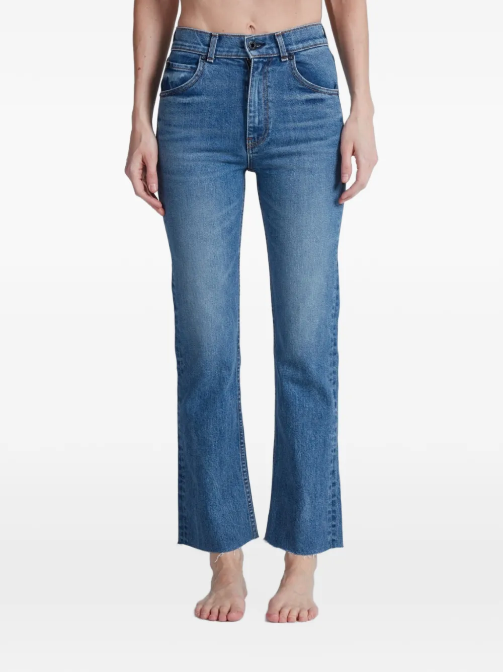 ASKK NY faded raw-cut jeans - Blau
