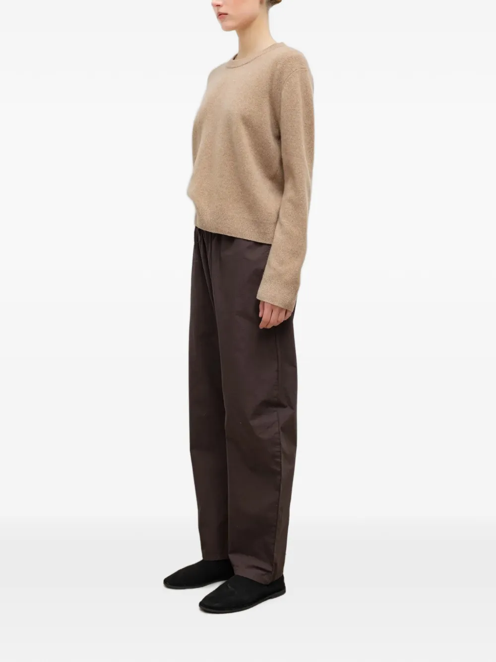 LESET Kyoto broek met trekkoord Bruin