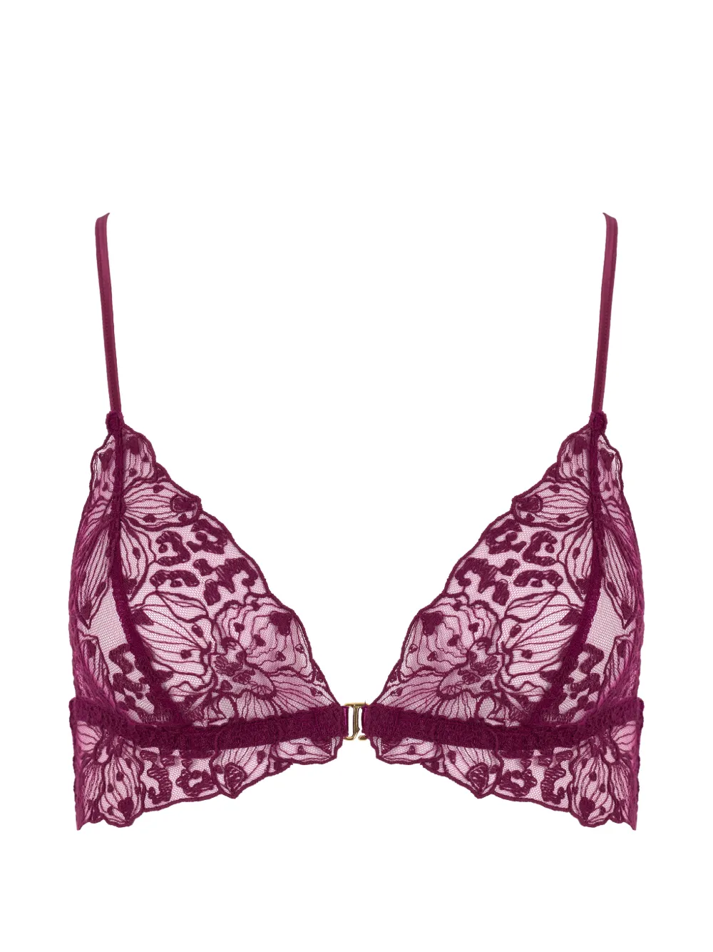 Fleur Of England Reggiseno in pizzo a fiori - Rosso
