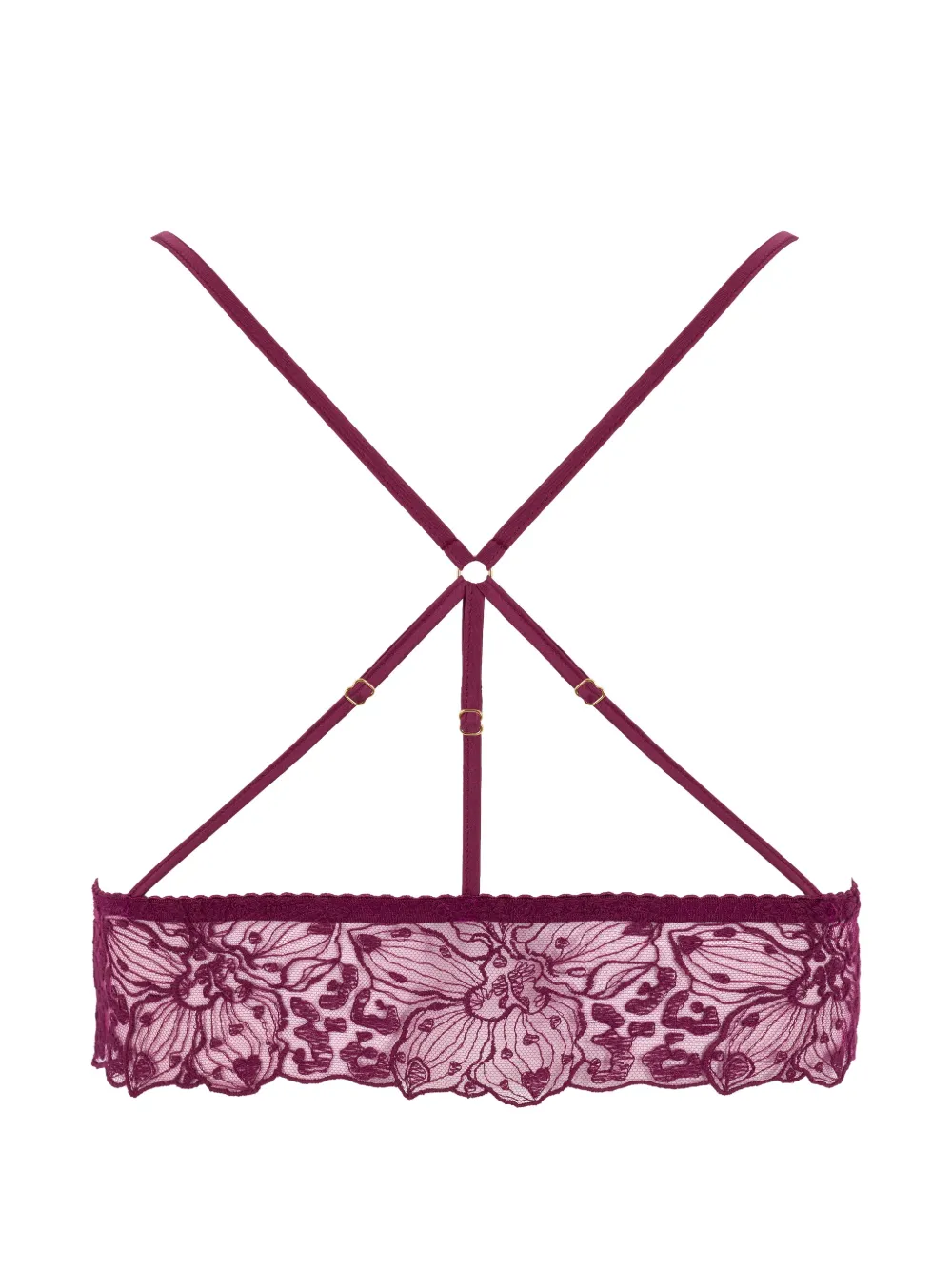 Fleur Of England Bh met bloemenkant Rood