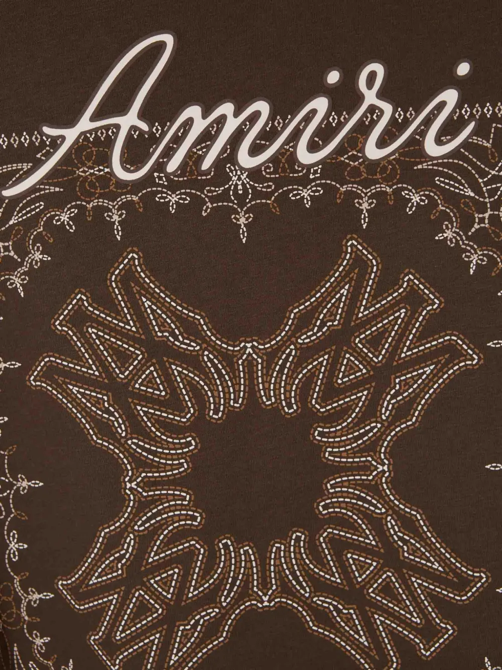 AMIRI logo-print cotton T-shirt Bruin