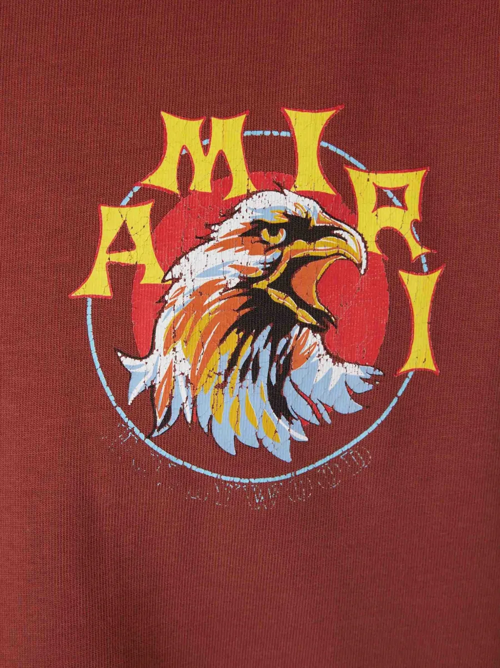 AMIRI T-shirt met adelaarprint Rood