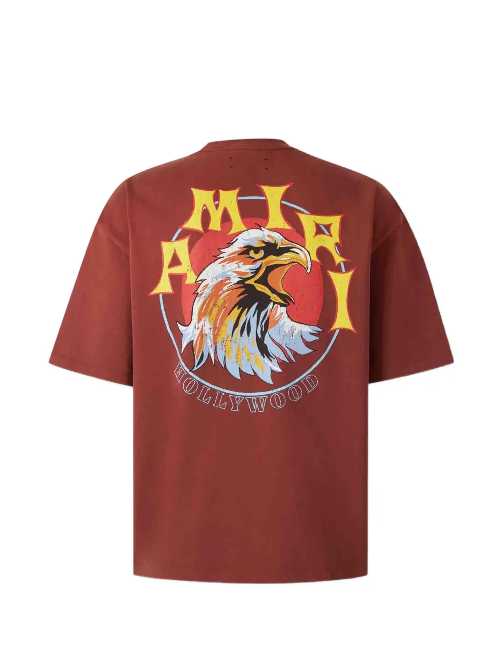 AMIRI T-shirt met adelaarprint Rood