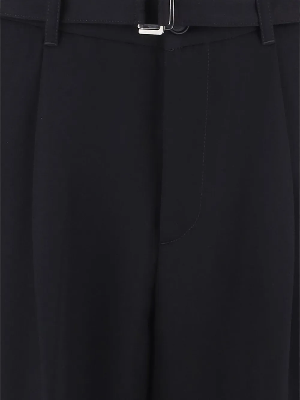 Just Cavalli Plooibroek met ceintuur Zwart