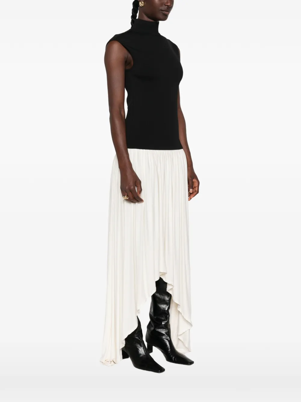 Lanvin high-neck sleeveless top Zwart