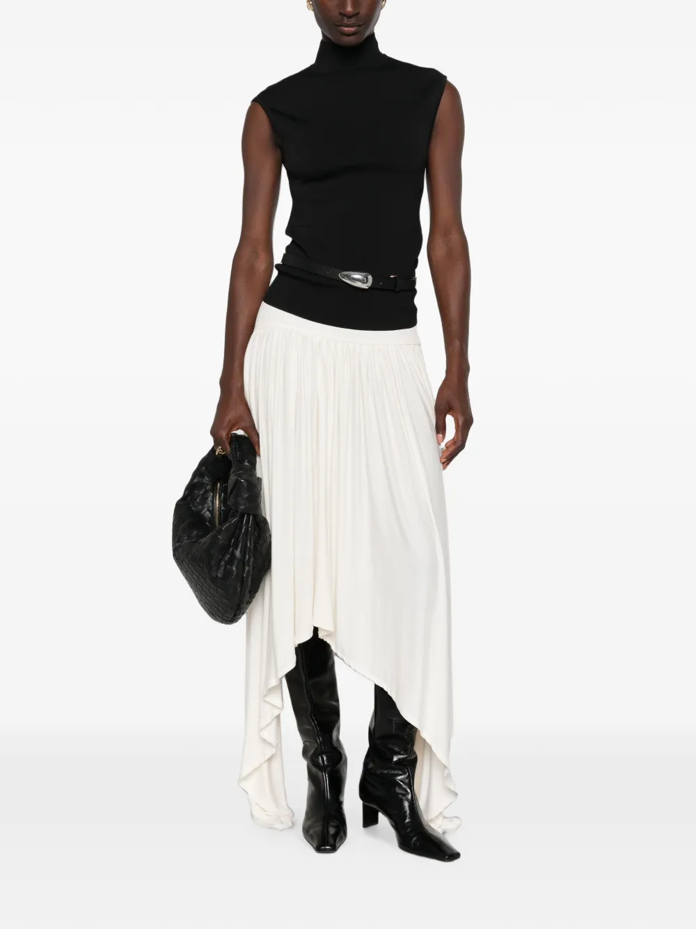 Lanvin high-neck sleeveless top Zwart