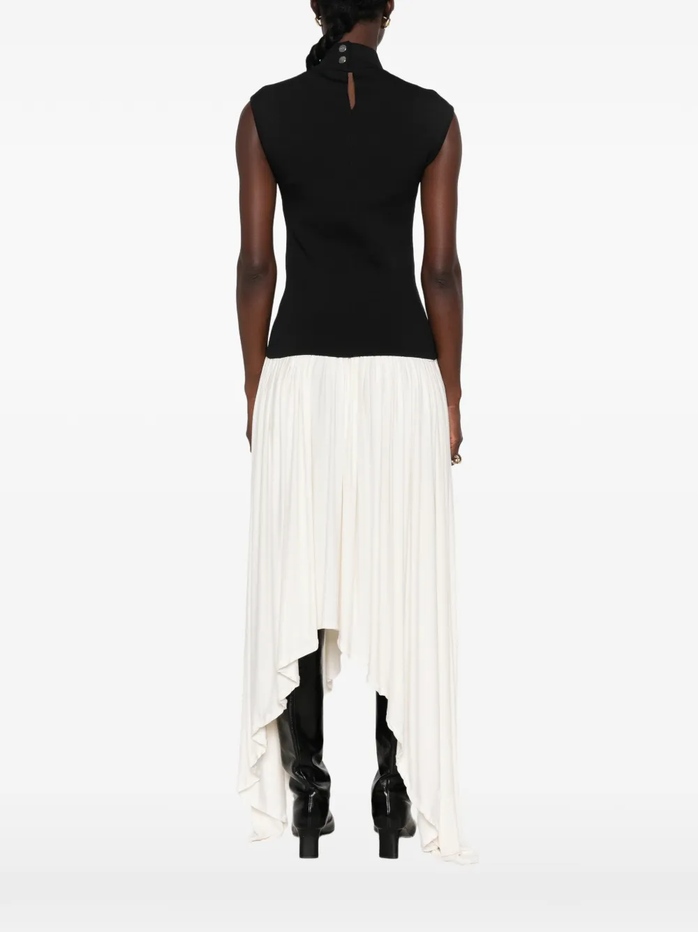 Lanvin high-neck sleeveless top Zwart