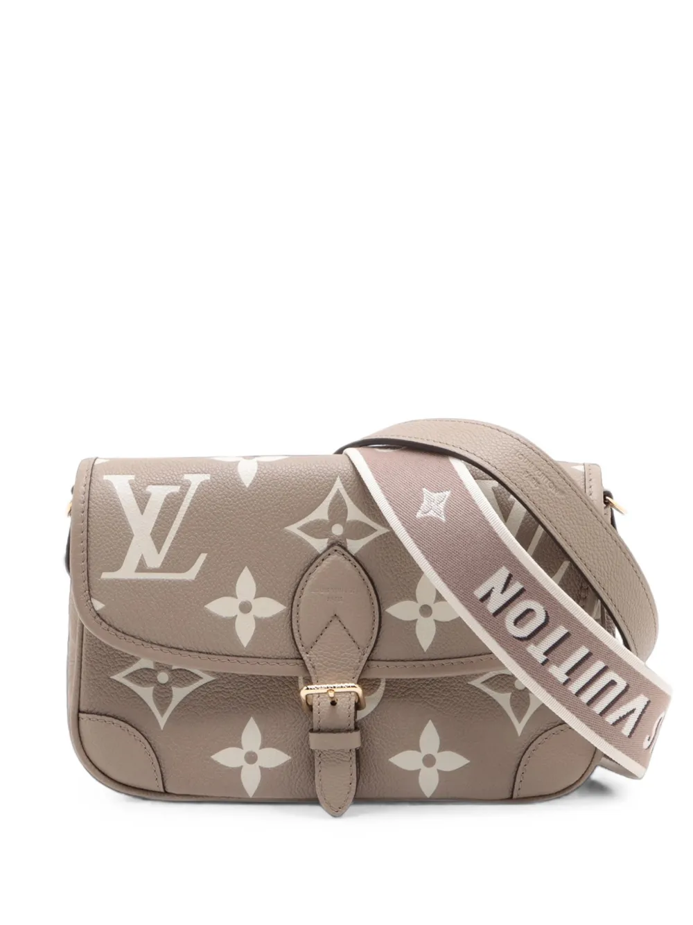 Louis Vuitton Pre-Owned 2010-2026 Bicolor Monogram Empreinte Giant Diane Satchel-Tasche - Nude