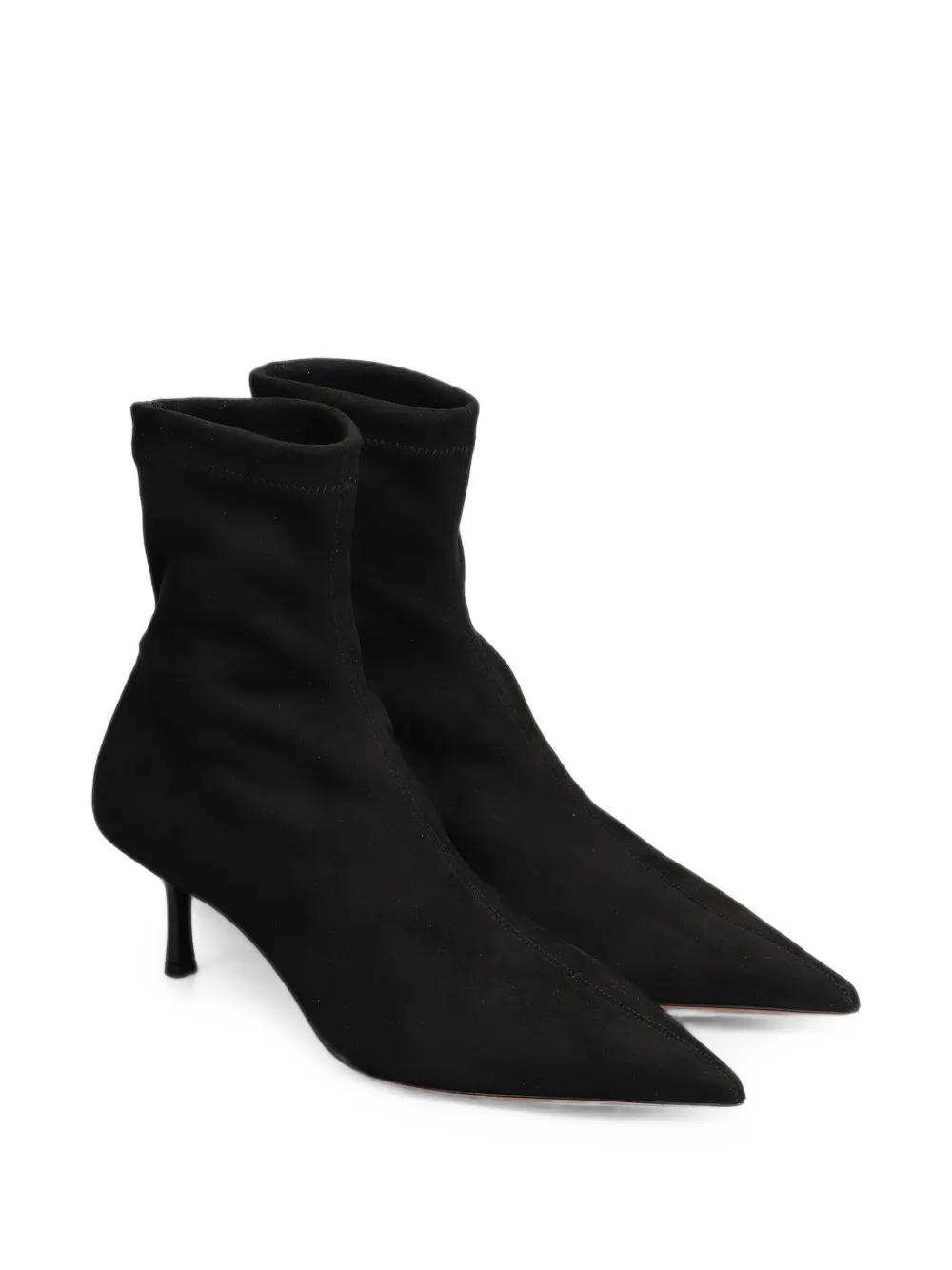 Castagna Selene pointed-toe ankle boots Zwart