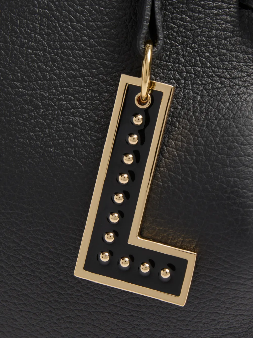 Lancel Swann shopper van bewerkt leer Zwart
